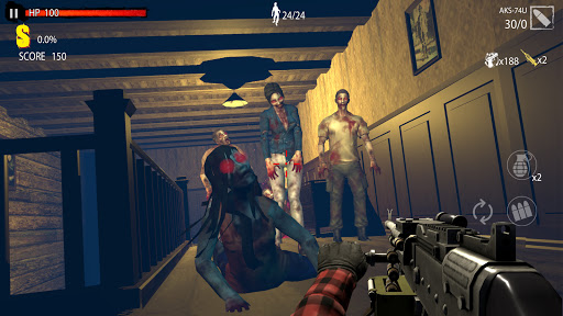 Dia D do Zombie Hunter: jogo de tiro offline