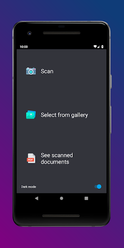Android application Scan Documents Photo PDF screenshort