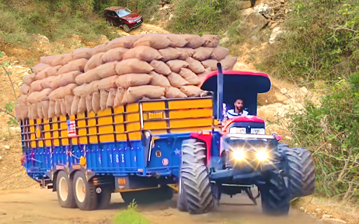 Android application Modern Farming Tractor Games screenshort
