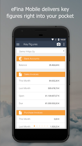 Android application eFina Mobile screenshort