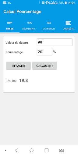 Percentage calculator VARY screenshots 1