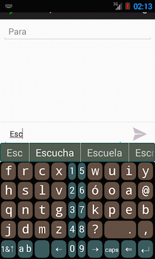 Android application B16x2 Spanish Prediction screenshort