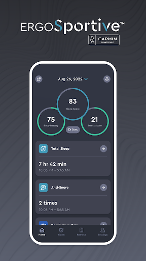 Android application ErgoSportive screenshort