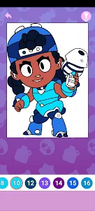 Coloring Brawl Stars All Skins