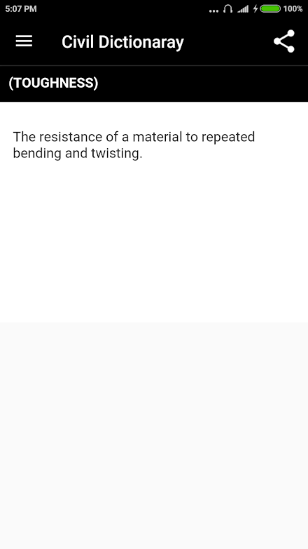 Civil Engineering Dictionary Screen 3