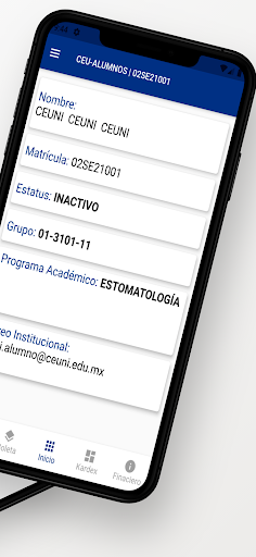 CEUNI Alumno Screen 2