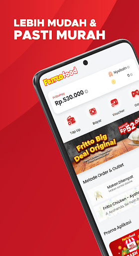 Android application Fritto Food screenshort