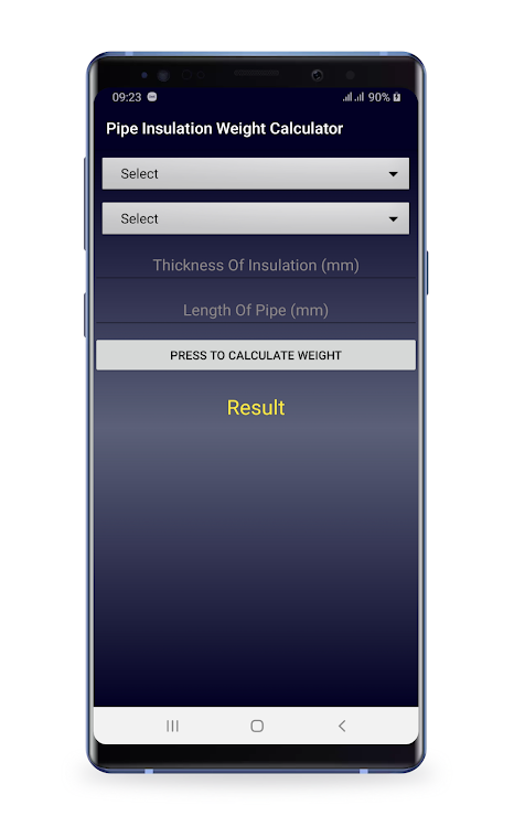 Pipe Insulation Weight Calcula - 1.0 - (Android)