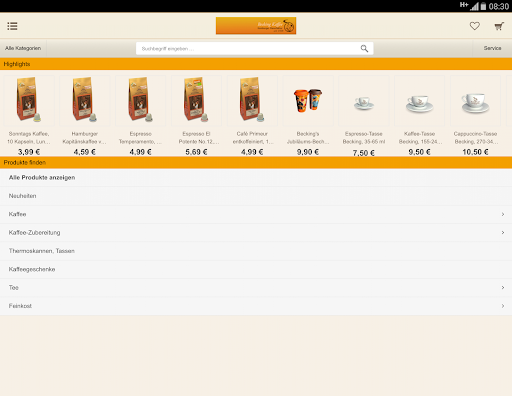 Becking-Kaffeeshop Screenshot 4 - AppWisp.com