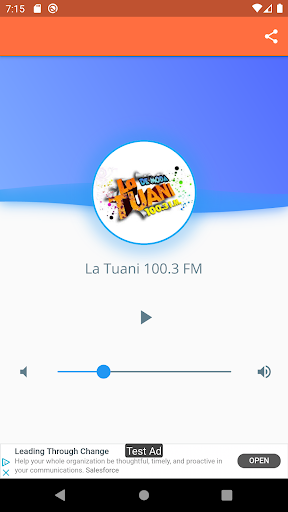 Android application La Tuani 100.3 FM screenshort