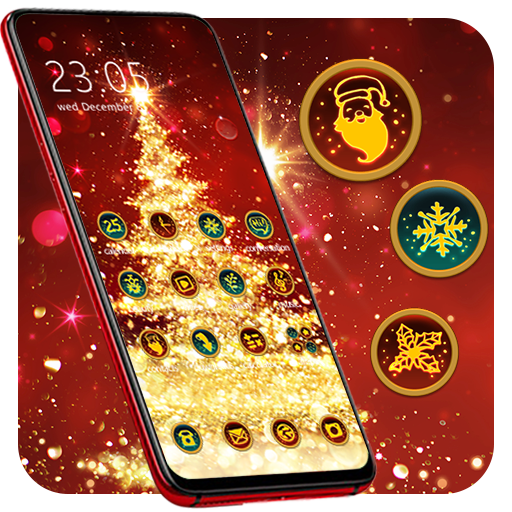 Bling Christmas Tree Theme for  Icon