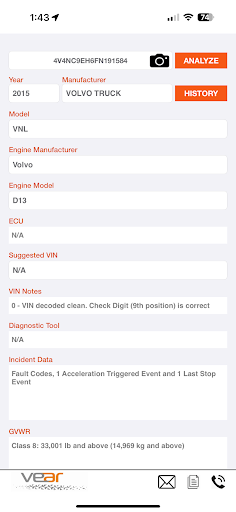 VINTrucks screenshot 2