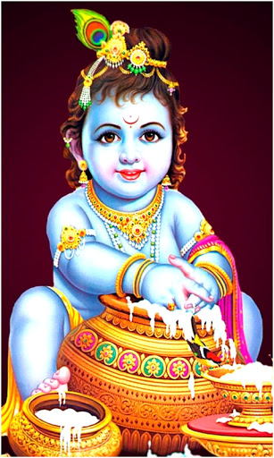 Cute Lord Balkrishna Wallpaper Screen 3