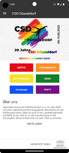 Android application CSD Düsseldorf screenshort