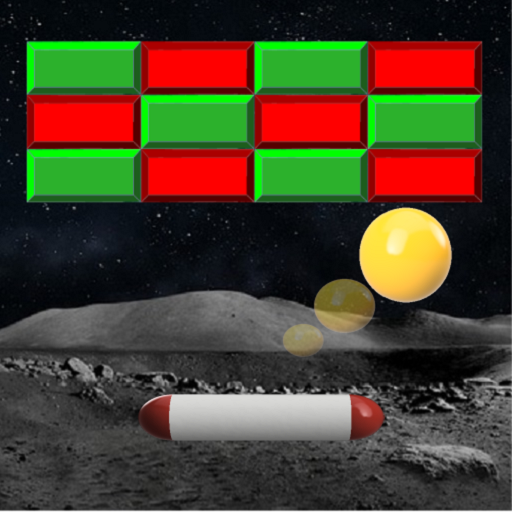 Brick breaker space mission logo