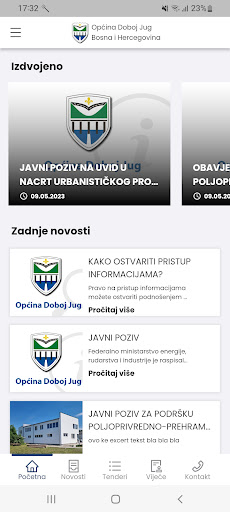 Android application Općina Doboj Jug screenshort