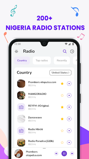 Android application Radio Nigeria: Online Stations screenshort