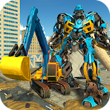 Excavator Crane Robot Transformation City Survival icon