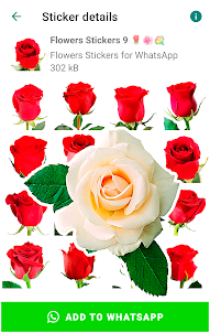 Flowers stickers for WhatsApp