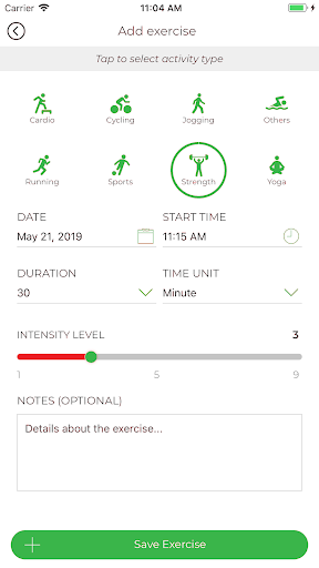 Android application HealthWise screenshort