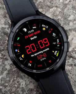 Retro LCD Black watch face