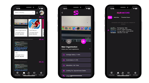 SwipeRep Screen 2