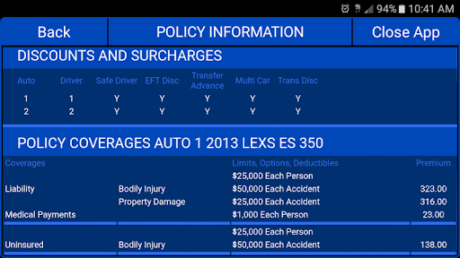 TREXIS MOBILE Screen 2