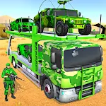Cover Image of 下载 US Army Vehicles Transporter Truck Simulator Game  APK