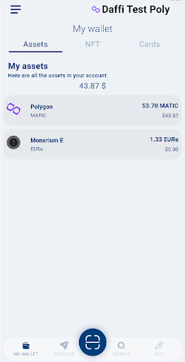 DaffiOne Wallet Screen 3