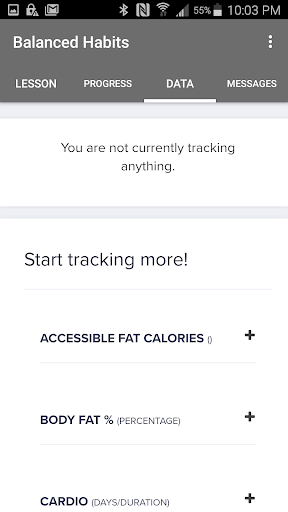 Balanced Habits Screen 2