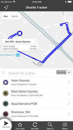 UTSW Shuttle Screen 2