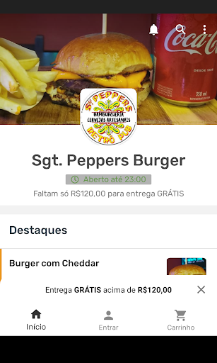 Android application Sgt Peppers Burger screenshort