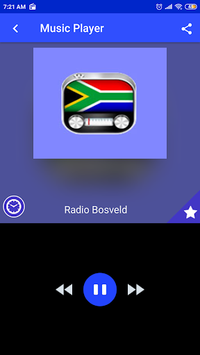 Android application radio bosveld online screenshort