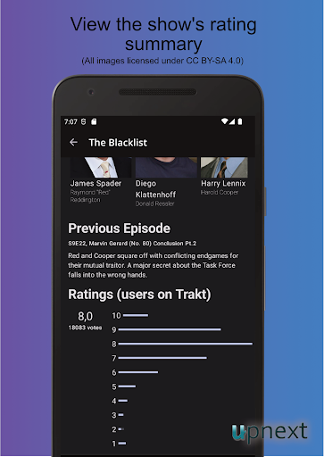 UpNext TV Series Manager Screen 3