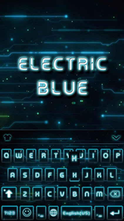 Electric Blue Keyboard Backgro - 475.0 - (Android)