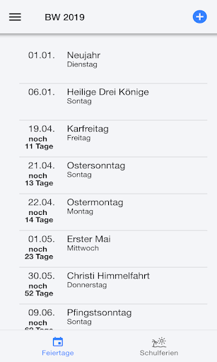 UrlaubApp Screen 3