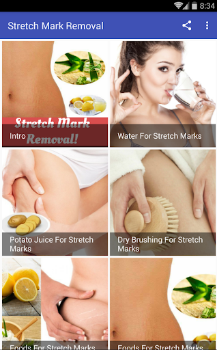 Android application STRETCH MARK REMOVAL screenshort