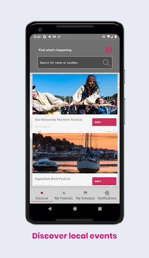 Android application Find Your Event screenshort