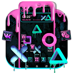 Cover Image of ダウンロード Neon Paint Launcher Theme  APK