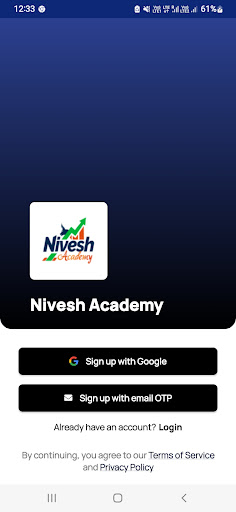 Android application Nivesh Academy screenshort