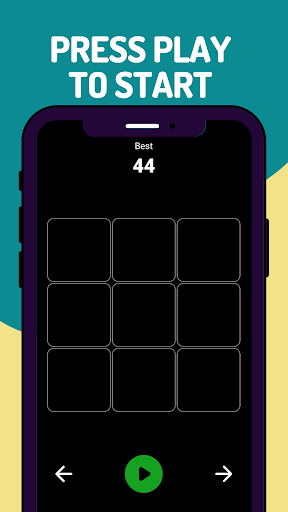 Android application Color Tiles: colour reaction screenshort