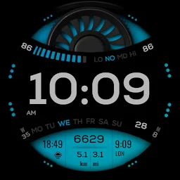S4U Tempest digital watch face - Screenshot Image