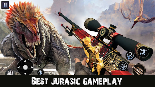 Dinosaur Hunter Sniper Shooter MOD APK (GOD MODE) 6