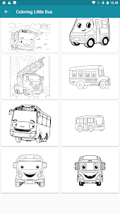 Coloring Animated Little Bus