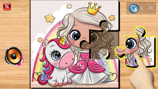 Android application Kids puzzles - 3 and 5 years screenshort