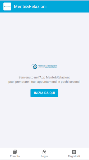 Android application Mente&Relazioni screenshort