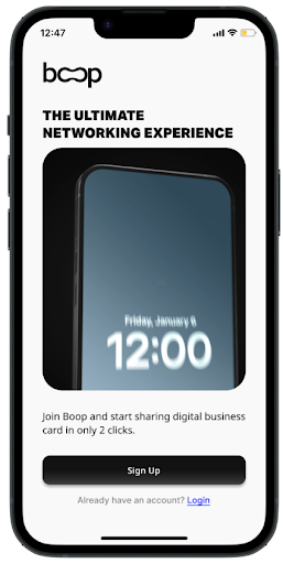 Android application boop: Meet, Network, Engage screenshort