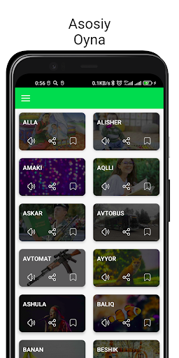 Android application Bolalar Assotsiativ Lug'ati screenshort
