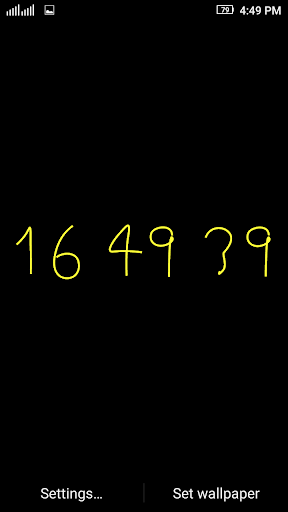 LED Animated Digital Clock LWP Screen 2