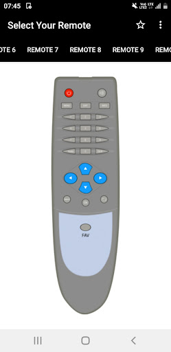 Android application DVB Remote Control screenshort